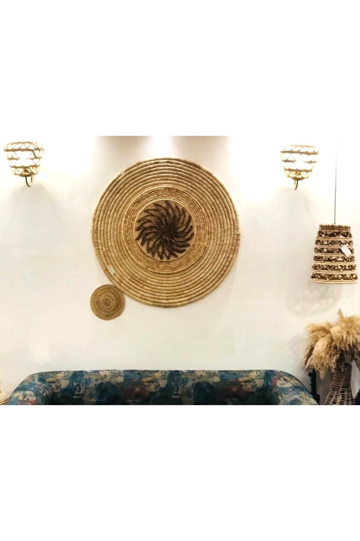 La rose Hasır Duvar Süsü_ 4lü set