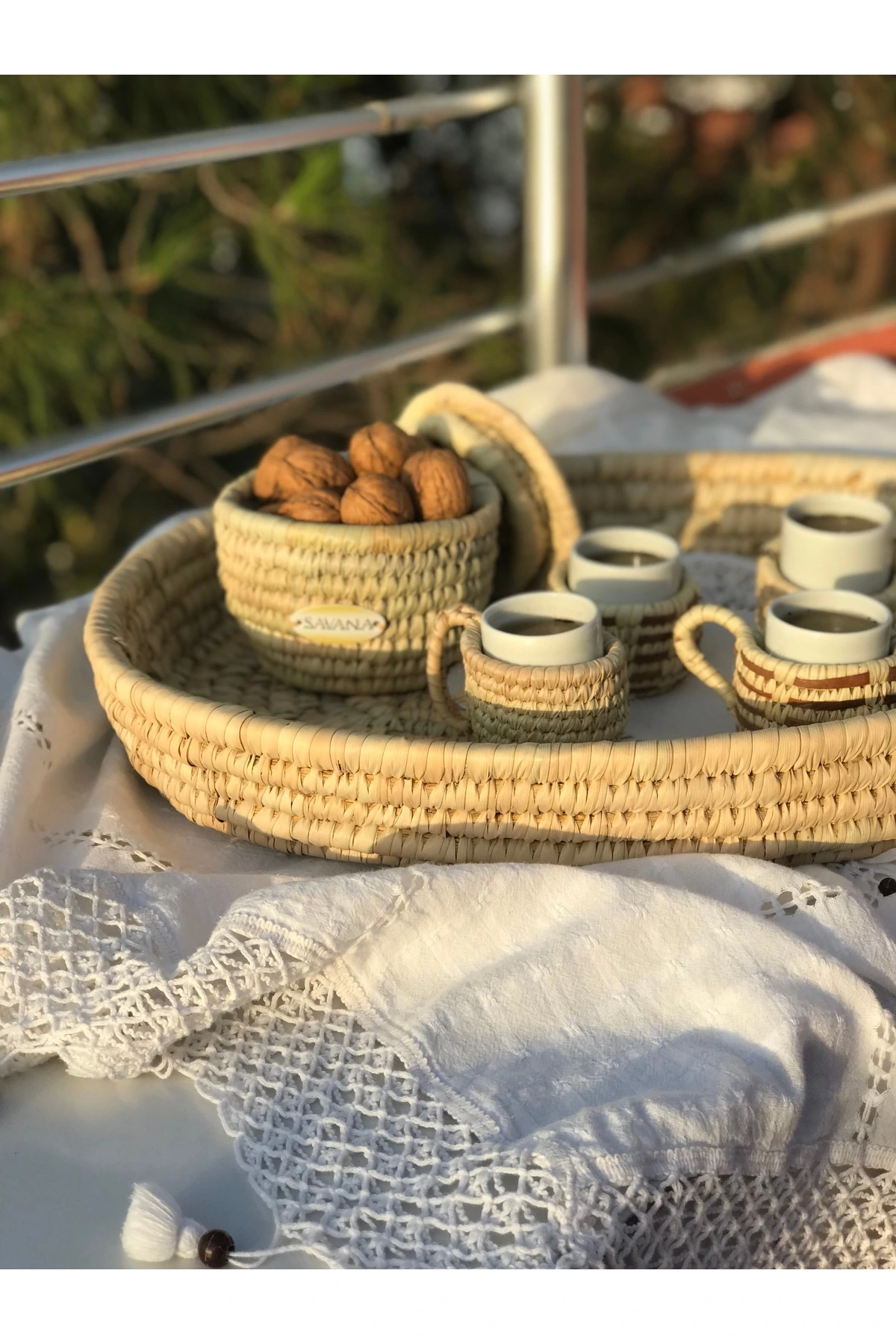 Vanilla Hasır Türk Kahvesi Bardağı (6 parça) _ 6lı set