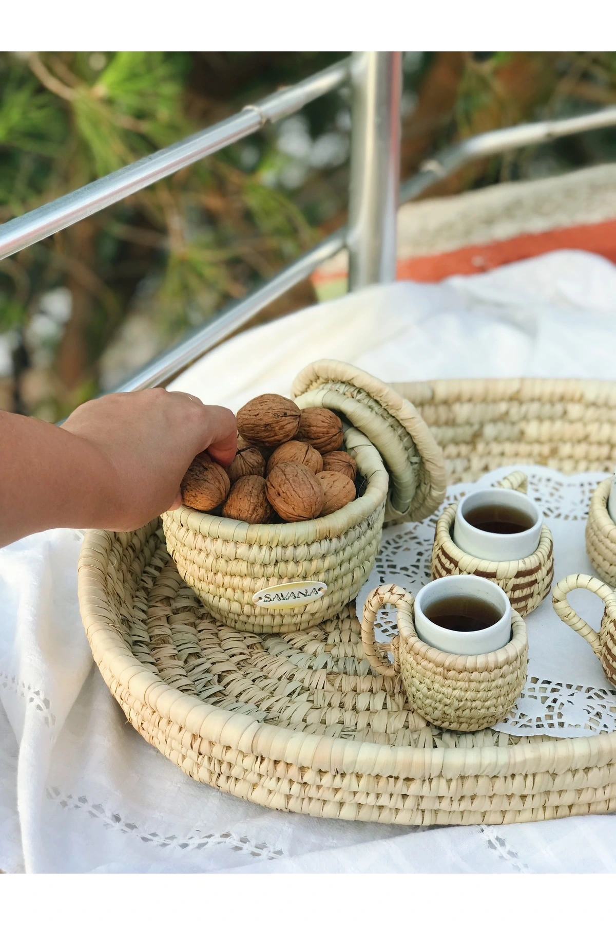 Vanilla Hasır Türk Kahvesi Bardağı (6 parça) _ 6lı set