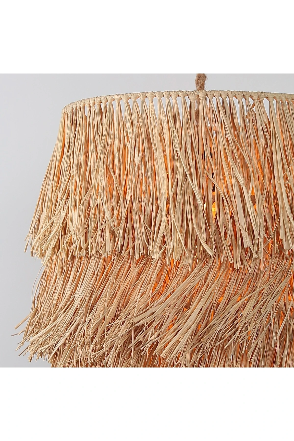 SARKIT & AVİZE , RAFYA AVİZE , AYDINLATMA 25CM