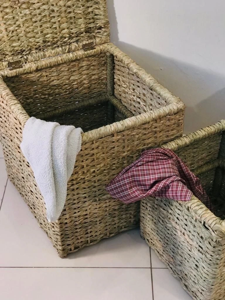 Adenium Hasır Çamaşır Sepeti _ 2li set