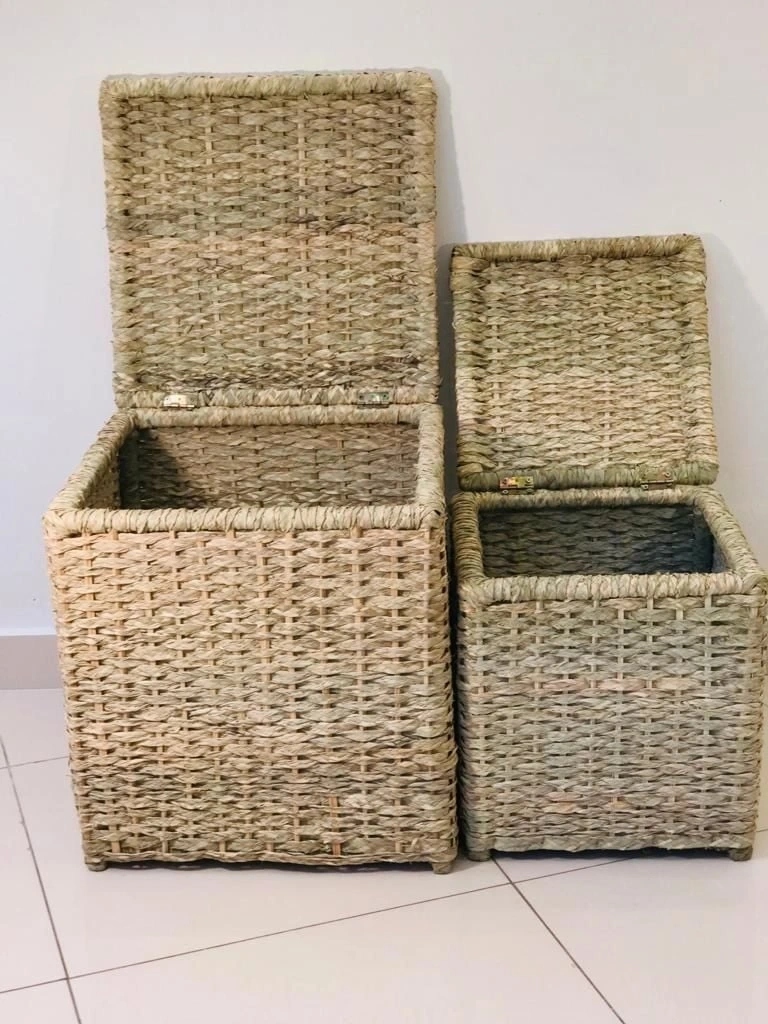 Adenium Hasır Çamaşır Sepeti _ 2li set