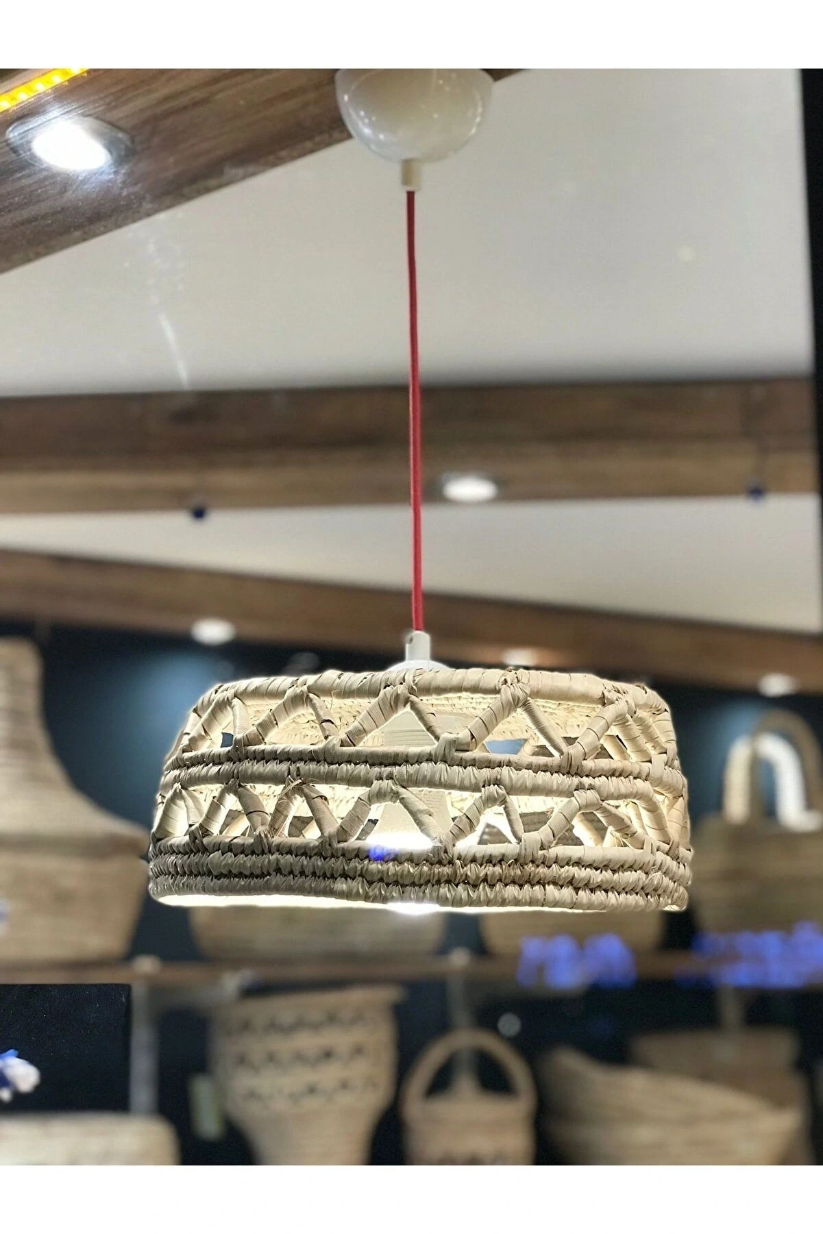 Alchemilla Hasır Tavan Aydınlatma