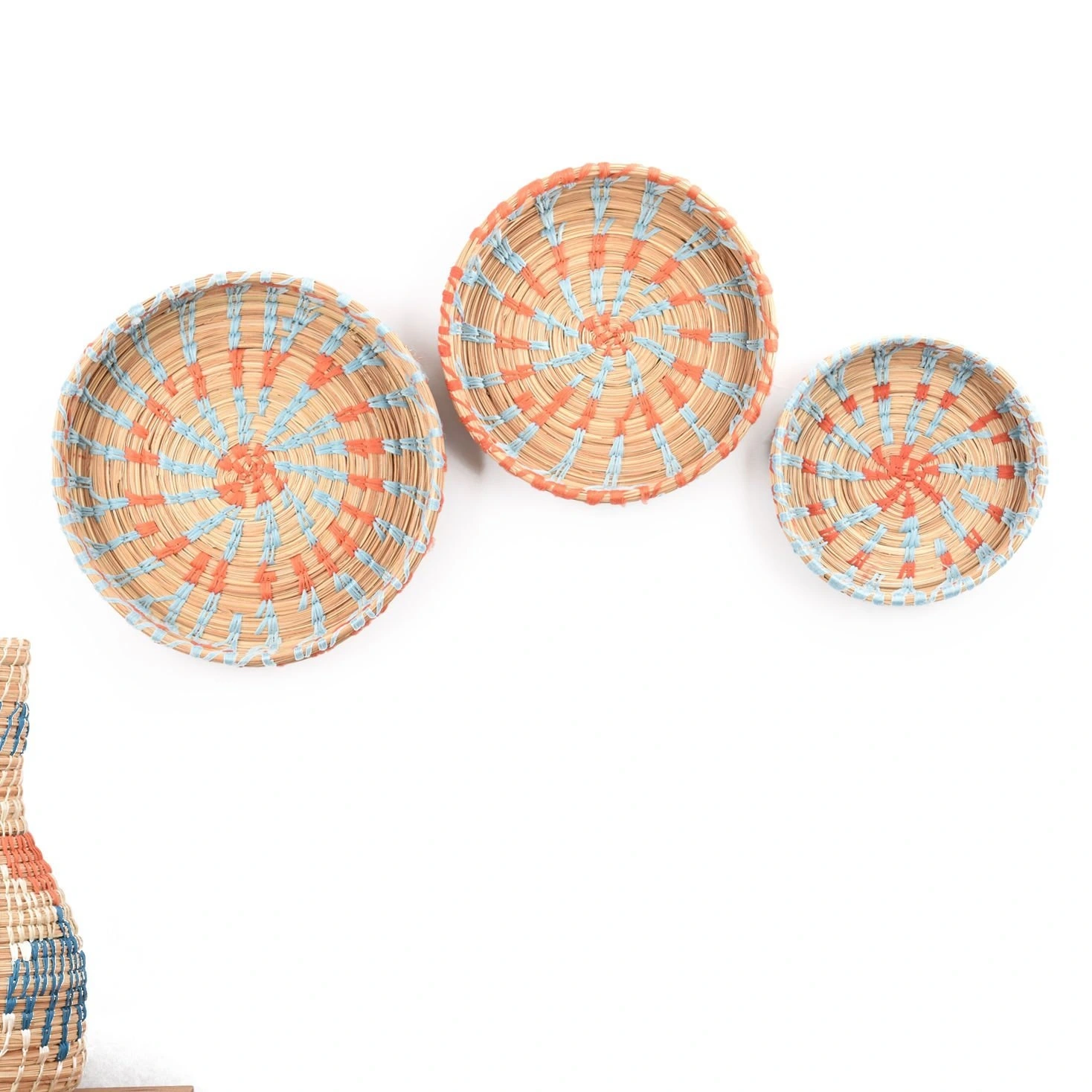 Bergenia Hasır Duvar Tabağı Seti