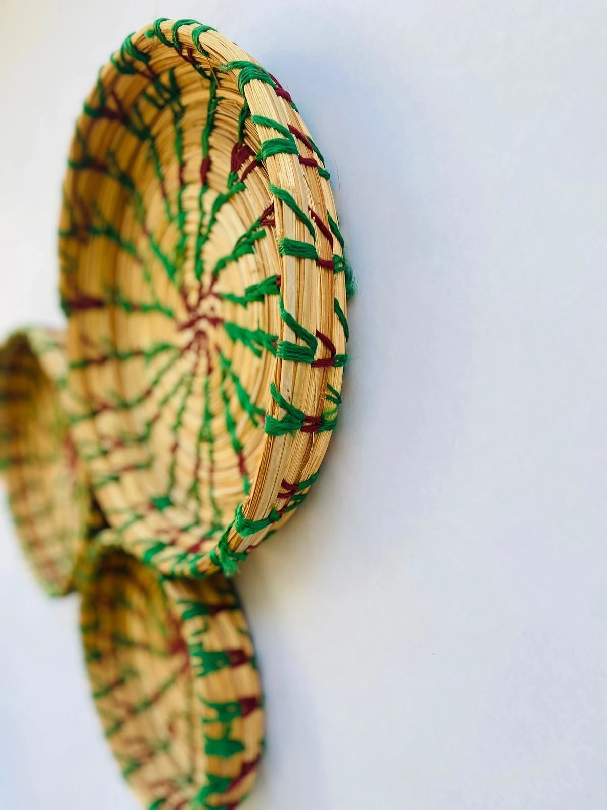 Bergenia Hasır Duvar Tabağı Seti