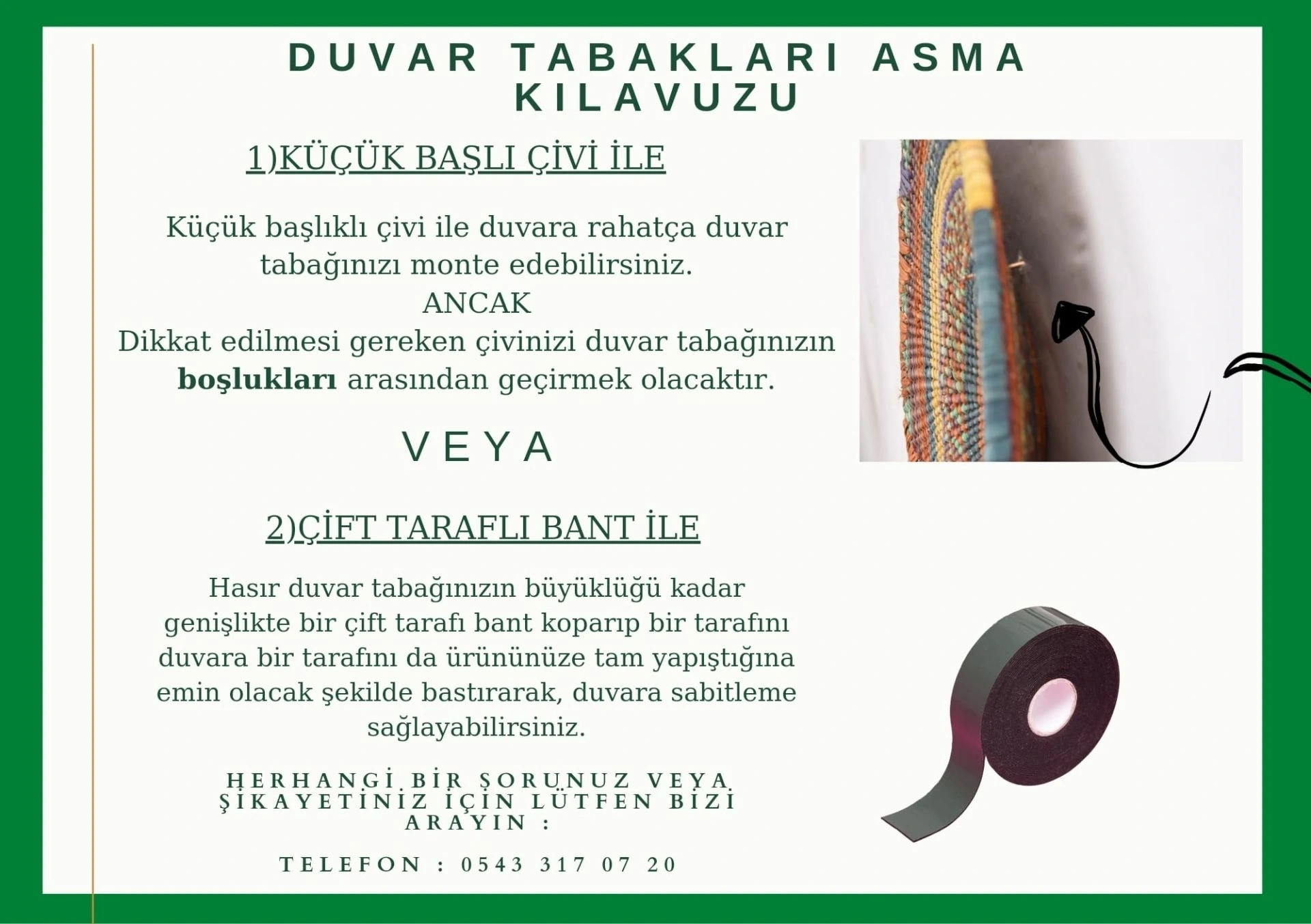 Bergenia Hasır Duvar Tabağı Seti