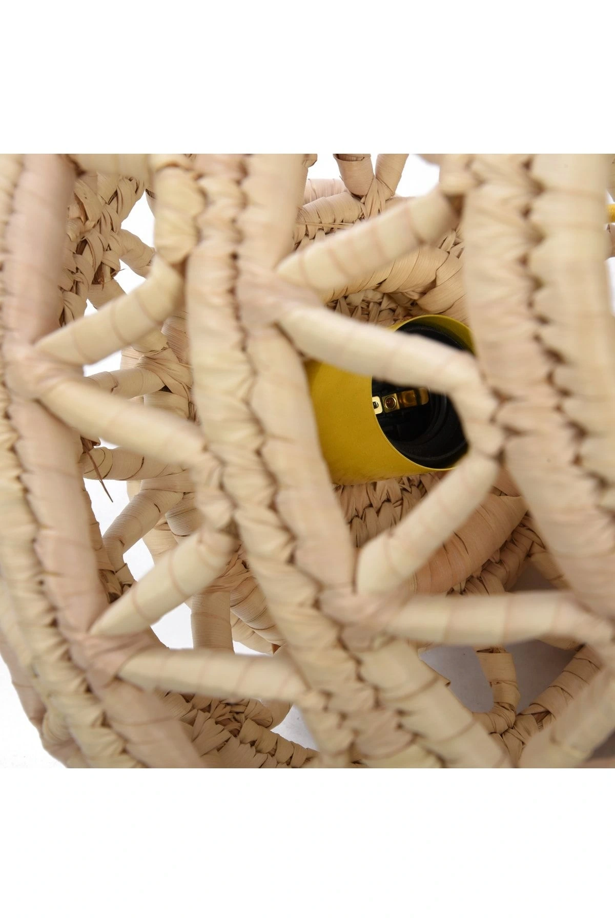 Calla Hasır Tavan Aydınlatma_ Sarı