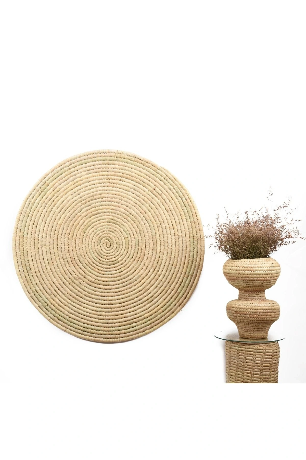 Carmen Hasır Duvar Süsü _ Çap 100 Cm