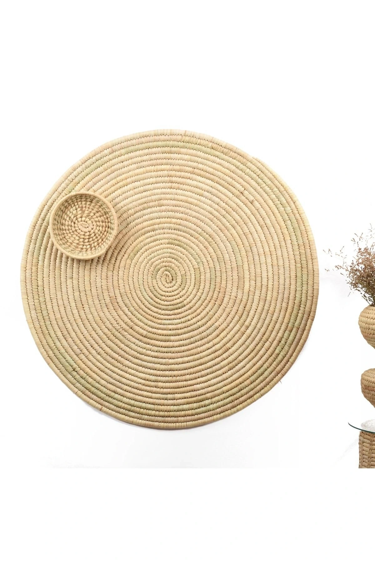 Carmen Hasır Duvar Süsü _ Çap 100 Cm