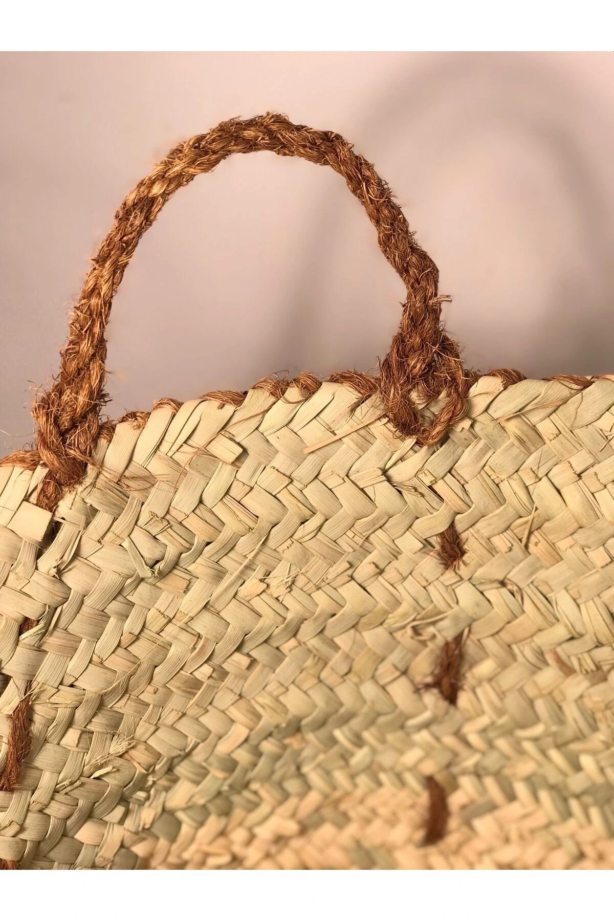 Chicory Doğal Hasır Saksı_sade_ 30 X 44 cm