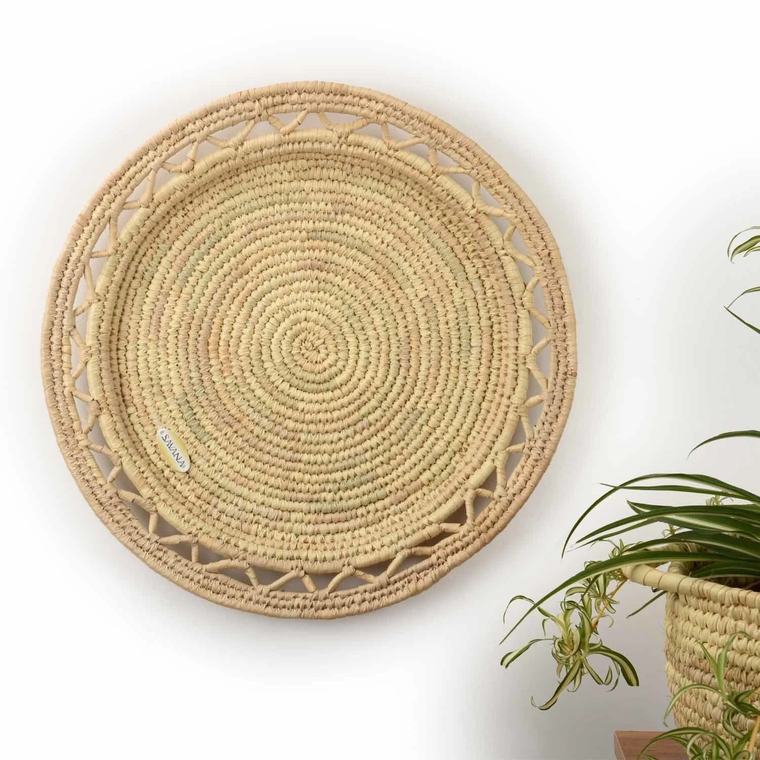 Cydonia Hasır Duvar Tabağı Büyük Boy