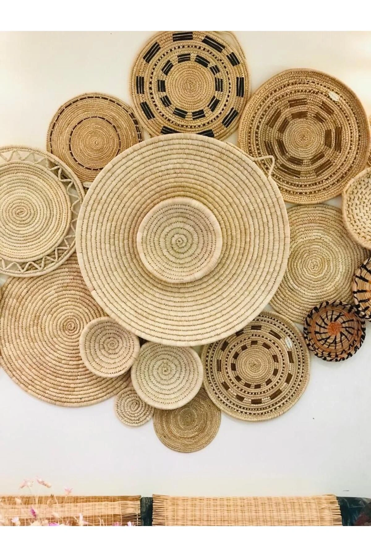 Exclusive Hasır Duvar Tabağı 22li set_ Model 1