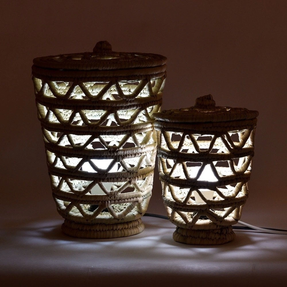 Fennel Hasır Yer Aydınlatma Seti