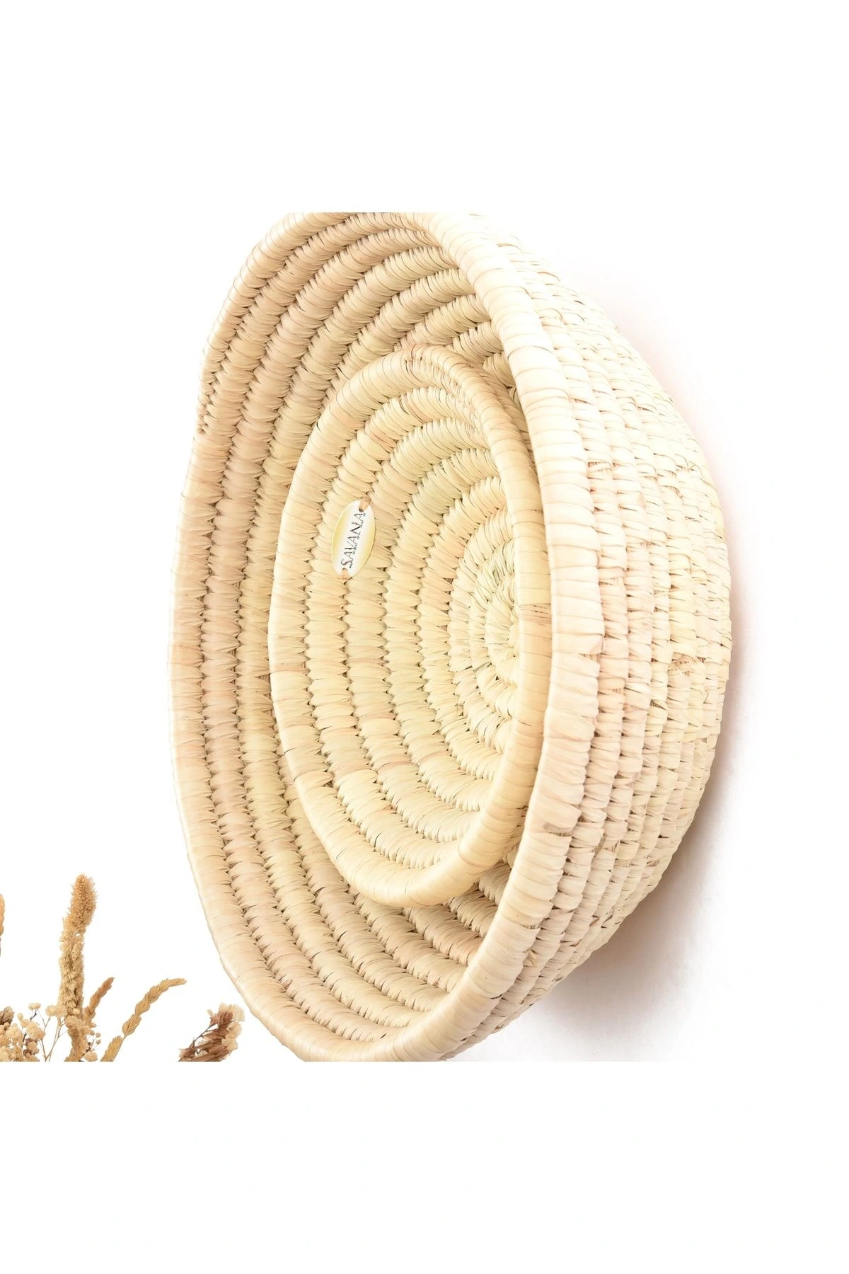 Festuca Hasır Duvar Tabağı _ 2li Set (30 & 40 Cm )