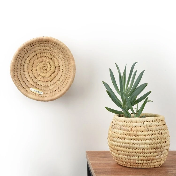 Festuca Hasır Duvar Tabağı Küçük Boy