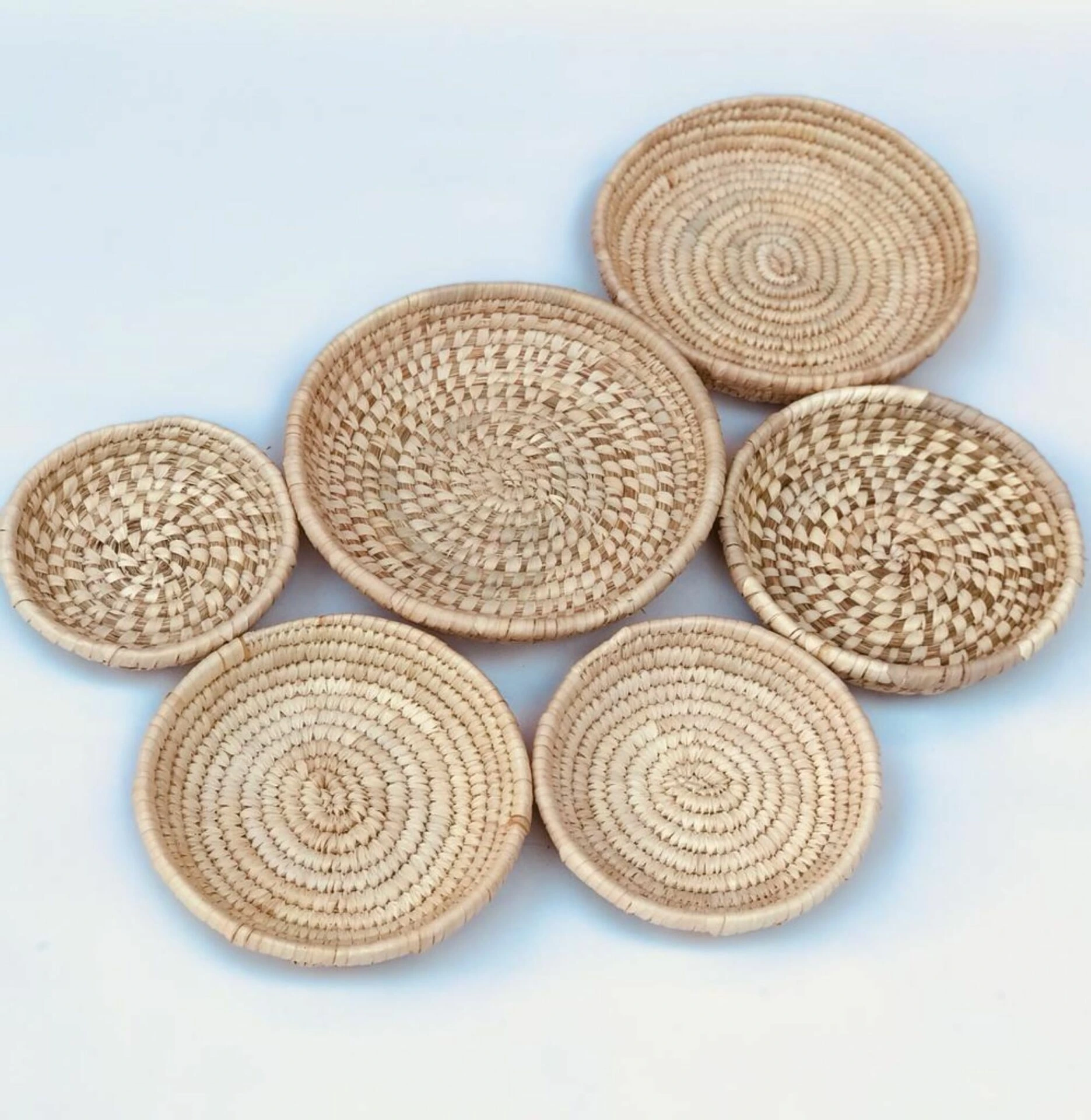 Hog Hasır Duvar Tabağı Seti_ 6lı Set