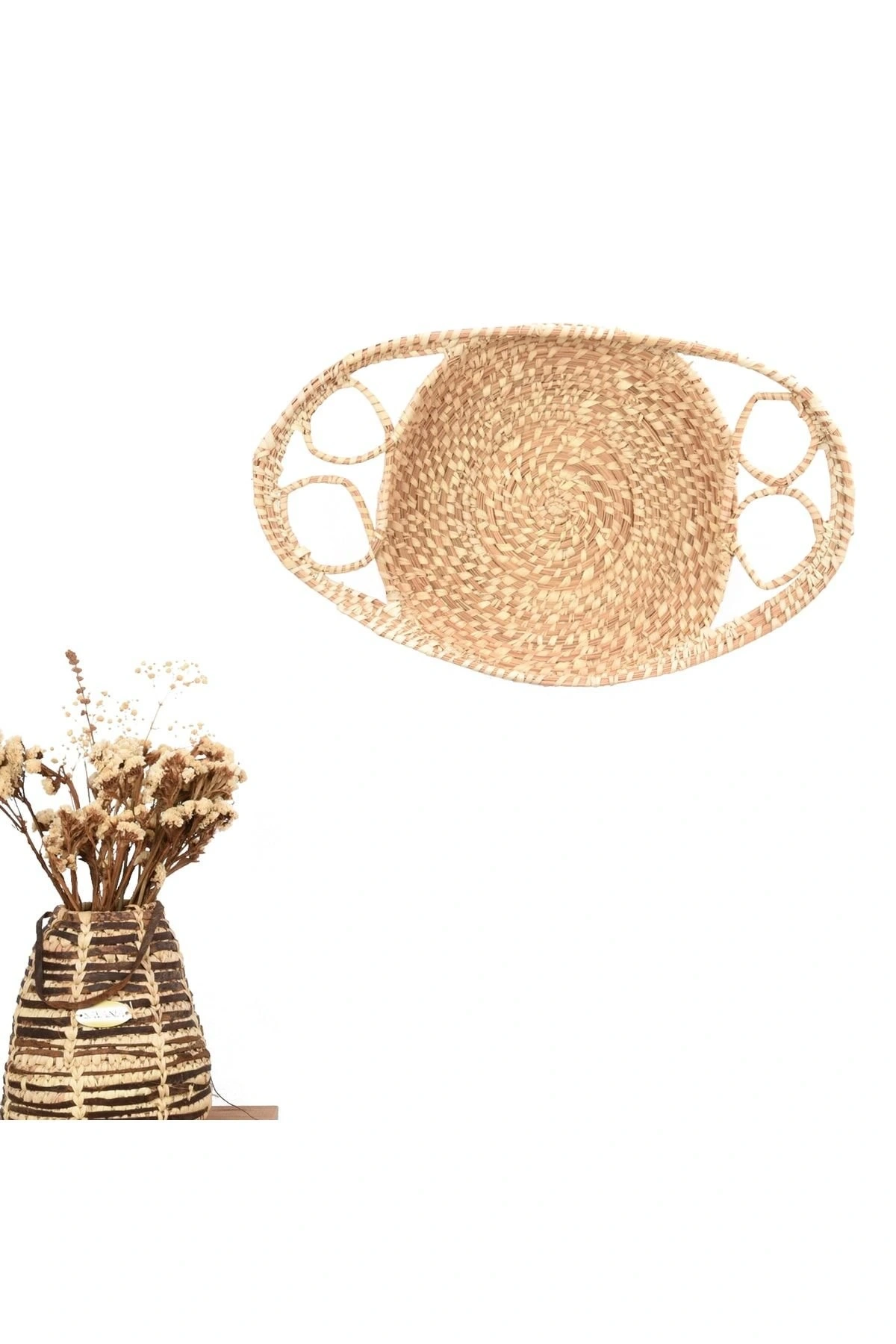 Kalanşo Hasır Duvar Tabağı