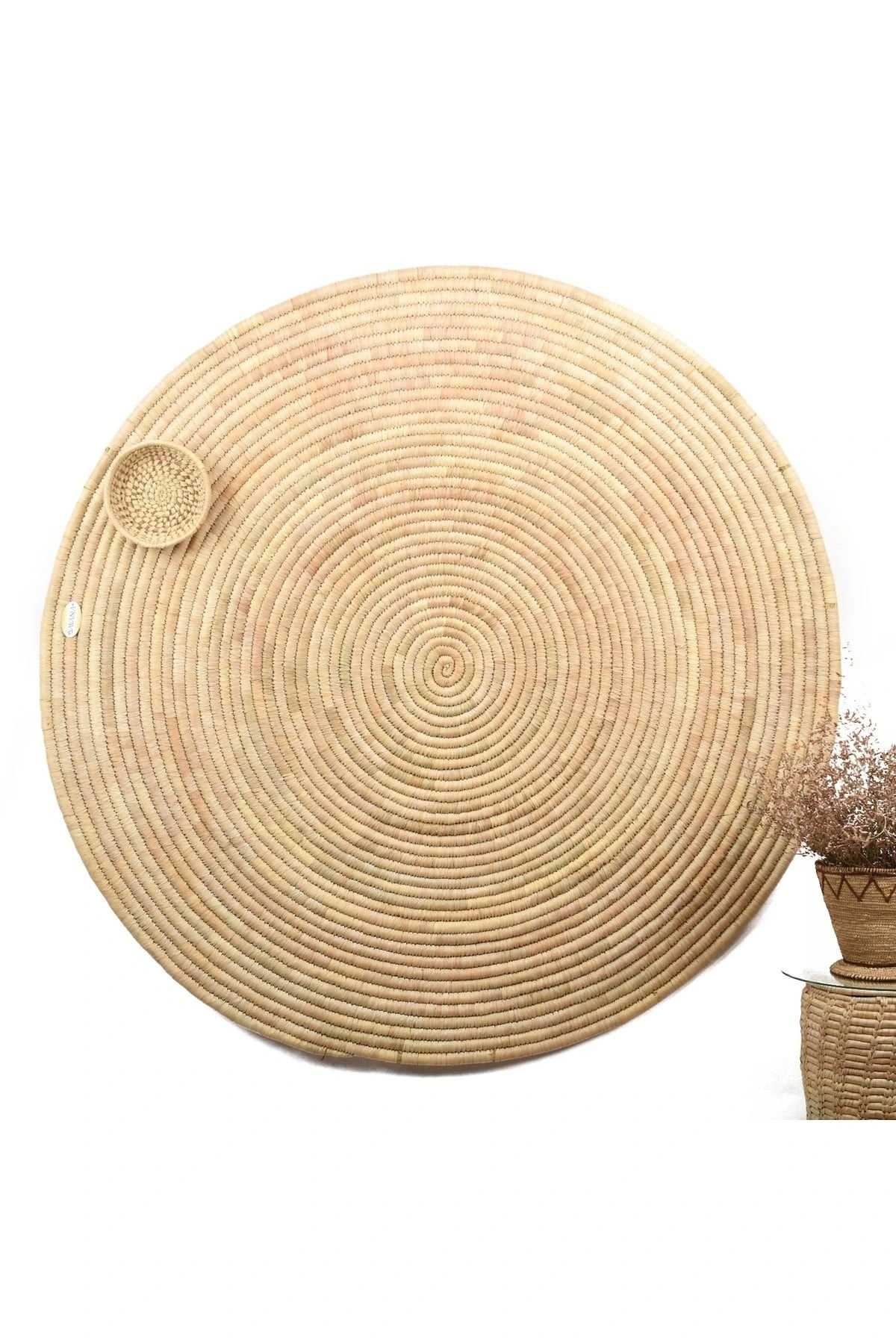 Marigold Hasır Duvar Süsü _ Çap 150 Cm