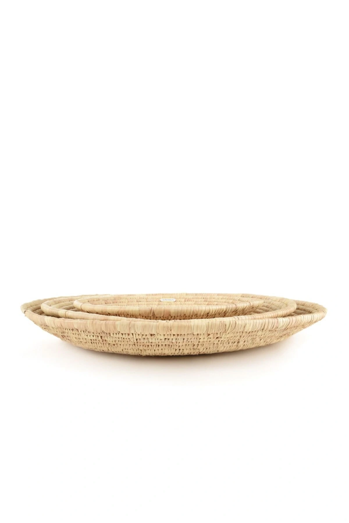 Natalia Hasır Duvar Tabağı seti_ 3Lu set (45-55-65 cm)