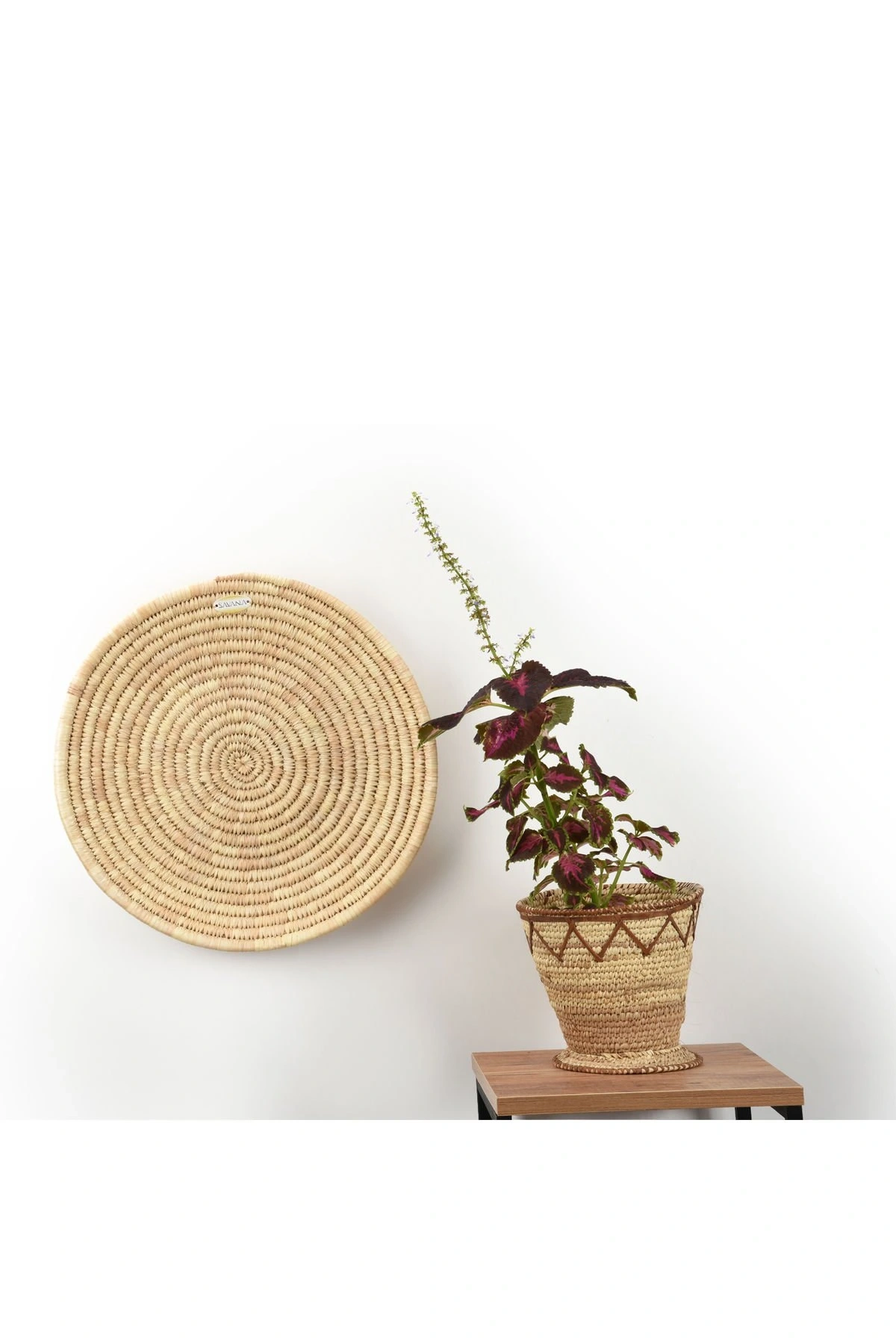 Natalia Hasır Duvar Tabağı_ 45 cm