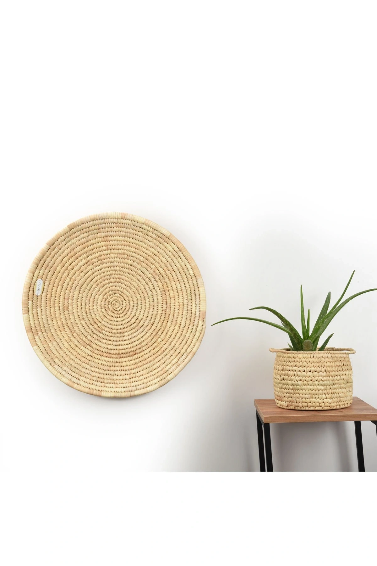 Natalia Hasır Duvar Tabağı_ 55 cm