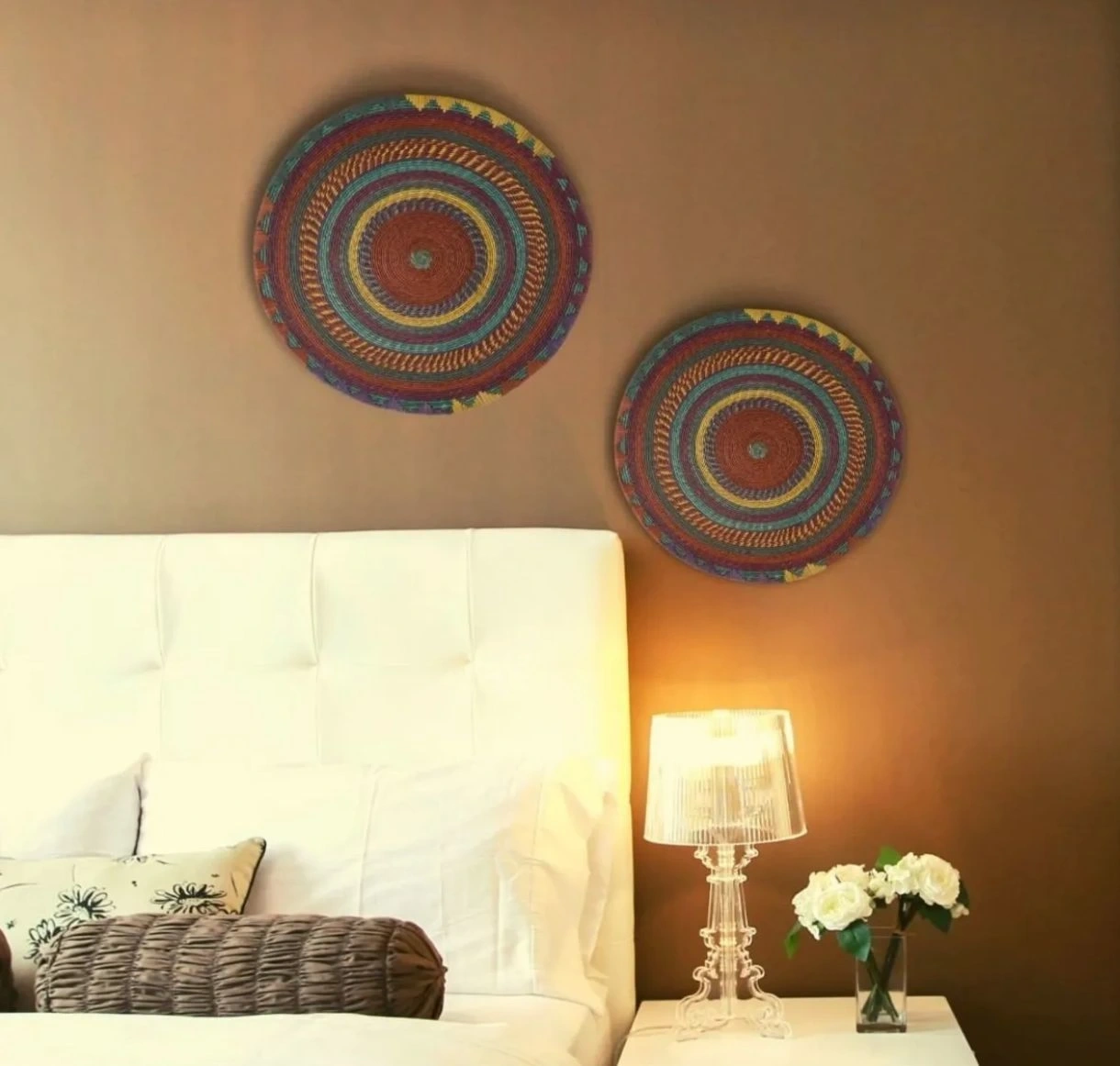 Nemesıa Hasır Duvar Tabağı_ 70 cm