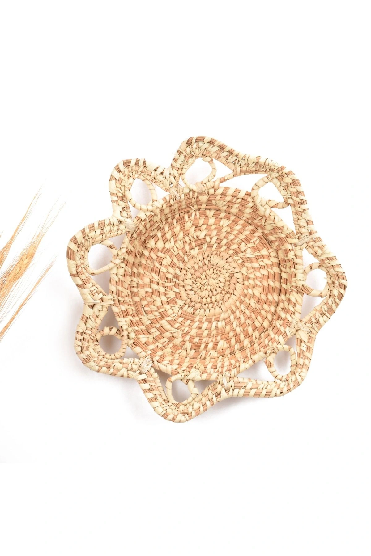 Oxalis Hasır Duvar Tabağı