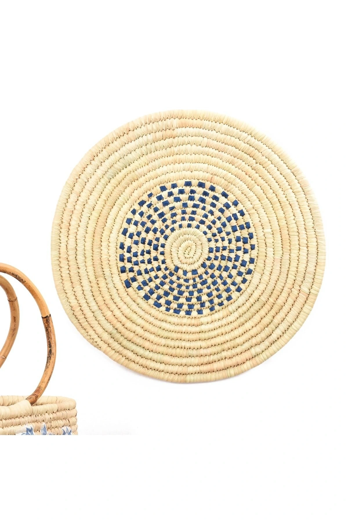 Phoenix Hasır Duvar Süsü_ 40 Cm _ Mavi