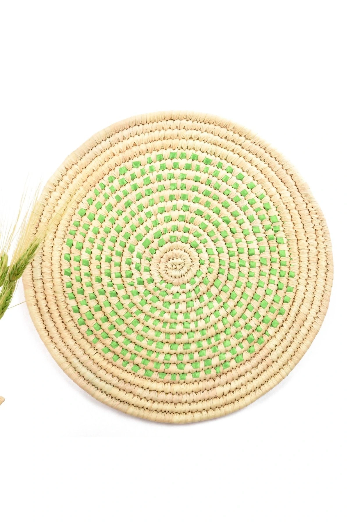 Phoenix Hasır Duvar Süsü_ 40 Cm _ Yeşil