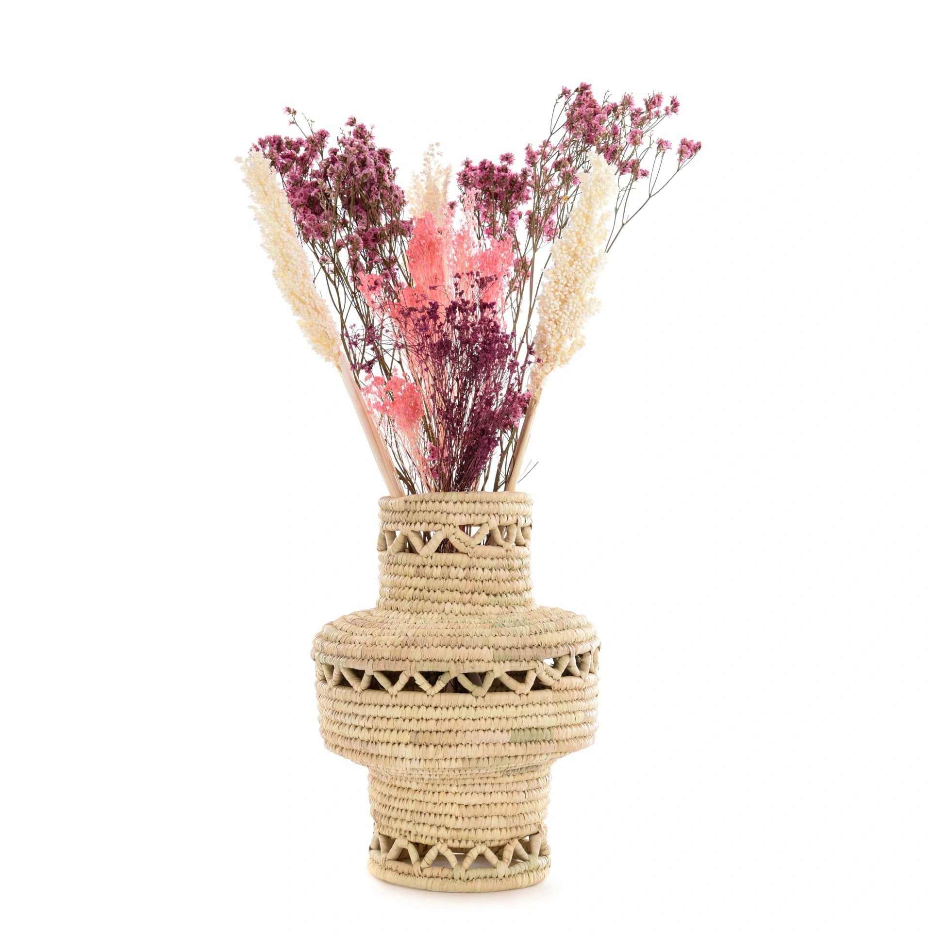 Saffron Hasır Vazo Büyük Boy