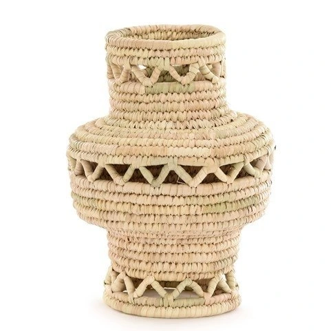 Saffron Hasır Vazo Orta Boy