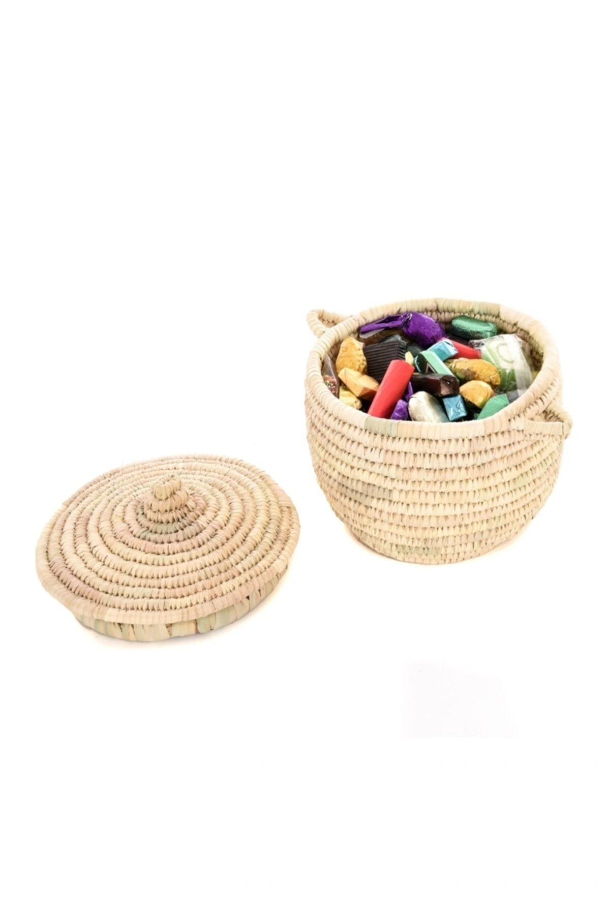 Saplı Yuvarlak Kıvrımlı Hasır L