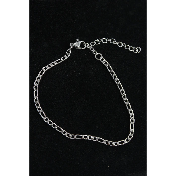316L Çelik Figaro Model Gümüş Renk Erkek Bileklik