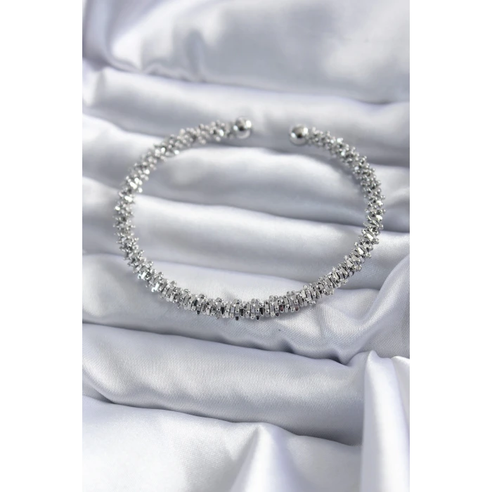 316L Çelik Gümüş Renk Kadın Bileklik