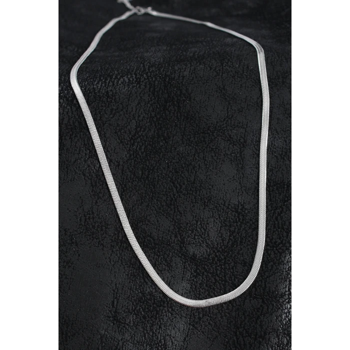 316L Çelik Klasik İtalyan Zincir Model Gümüş Renk Erkek Kolye