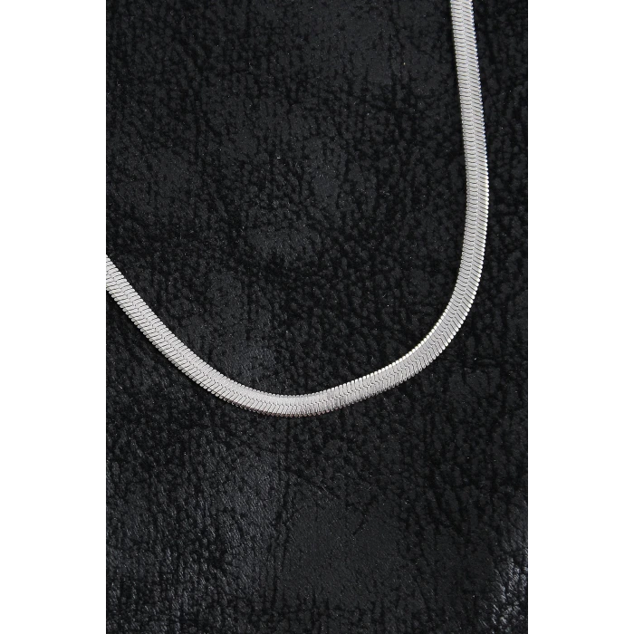 316L Çelik Klasik İtalyan Zincir Model Gümüş Renk Erkek Kolye