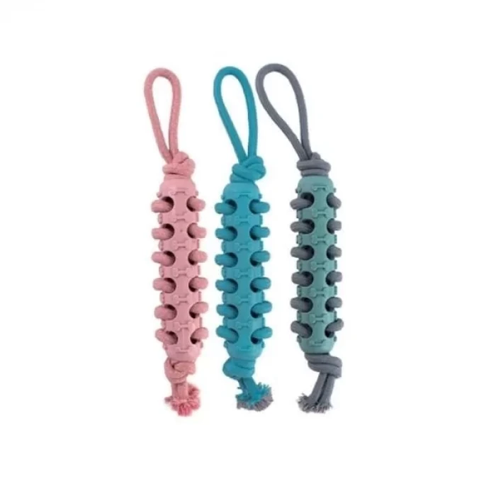 Eastland Kemik Desenli İpli Plastik Köpek Çiğneme Oyuncağı 46 Cm