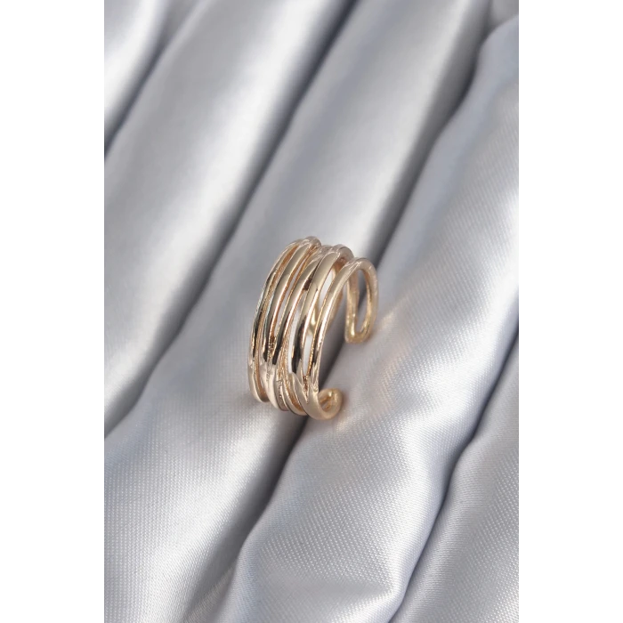 Gold Renk Ayarlanabilir Kadın Yüzük