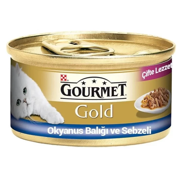 Gourmet Gold Okyanus Balıklı Yetişkin Konserve Kedi Maması 85 Gr