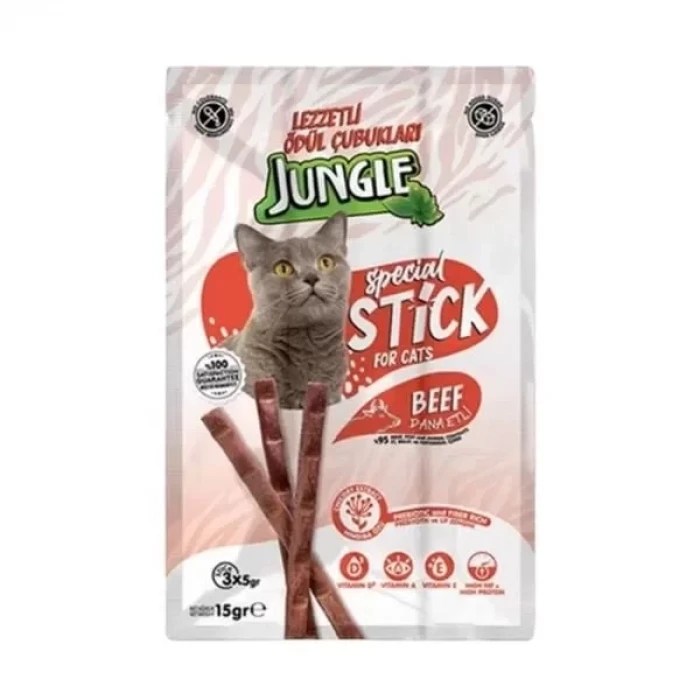 Jungle Dana Etli Stick Kedi Ödülü 3 Adet 5 Gr