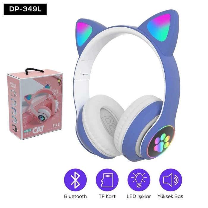 Kedi Figurlu Kulaklık