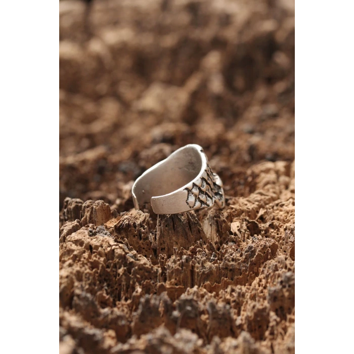 Kuru Kafa Desen Ayarlanabilir Yüzük