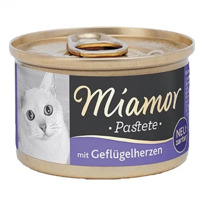 Miamor Pastete Yürekli Tahılsız Konserve Kedi Maması 85 Gr