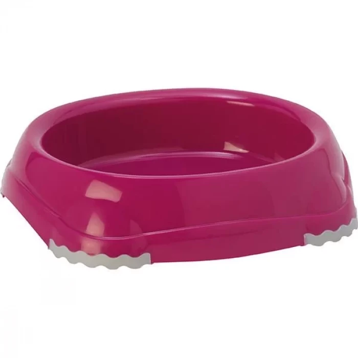 Moderna Smart Plastik Kedi ve Köpek Mama ve Su Kabı Fuşya 210 Ml