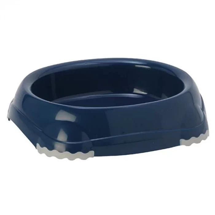 Moderna Smart Plastik Kedi ve Köpek Mama ve Su Kabı Lacivert 210 Ml