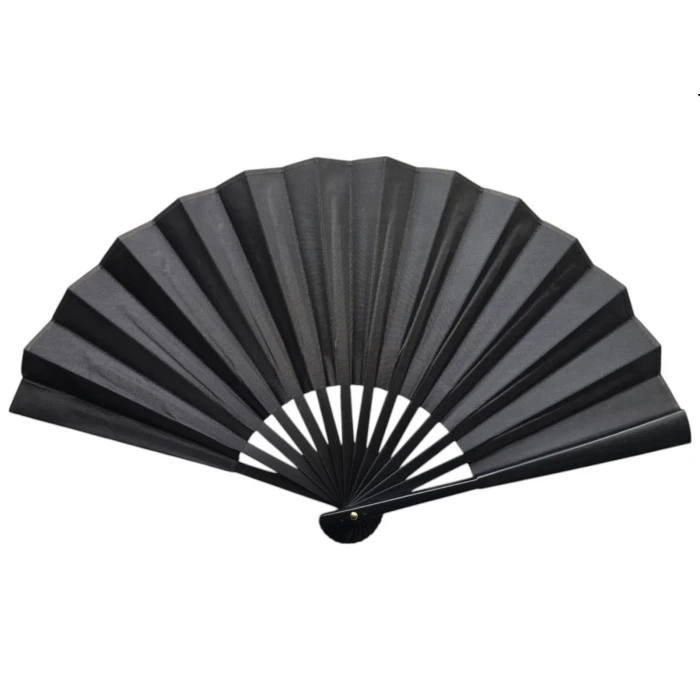 Plastik Kumaş Yelpaze 12li Siyah