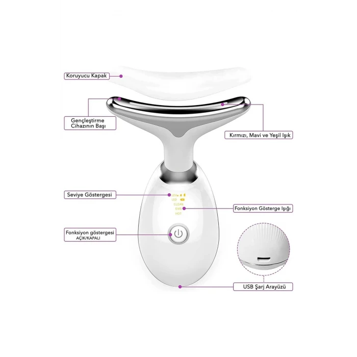 Yüz Ve Boyun Kırşıklık Giderici Ems Güzellik Cihazı ( Gıdık,sarkma,kırışıklık)