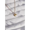 316L Çelik Gold Renk Kalp Model Love Kolye