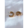 316L Çelik Gold Renk Sıkıştırmalı Erkek Küpe