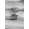 316L Çelik Gümüş Renk Sallantı New York Yazı Model Nomination Charm
